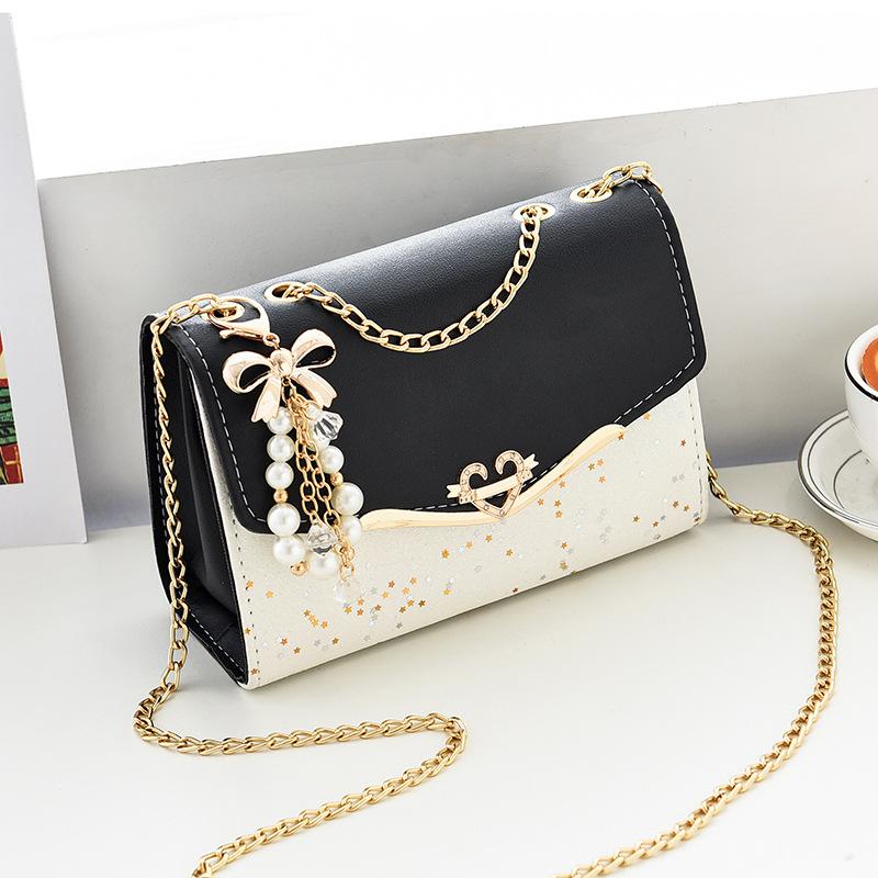 Bag Women's New Chain Messenger Bag Sequined Fashion Shoulder Bag Korean Version Taizhou Women's Bag Tide