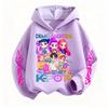 KPop Demon Hunters Sweatshirt Hooded Children Spring Autumn Clothes Rumi Mira Zoey Cartoon Anime Thin Girl Kids Long Sleeves
