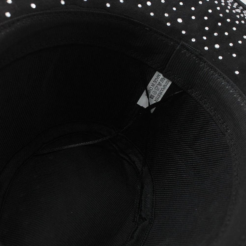 Glitter Finish Western Cowboy Hat Rhinestone Decor Stage Performance Hat Panama Cowboy Hat  Holiday