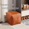 Американский кожаный многофункциональный пуф для хранения - Диван, Пуф и Хранение игрушек