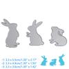 Animal Rabbits Cutting Dies Metal Stencil DIY Scrapbooking Album Paper Card Embossing Craft Die Cut Easter