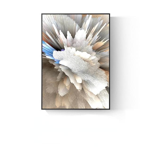 Абстрактное Настенное Искусство Взрывное Облако Коралловое Гостиная Декоративная Картина на Холсте Геометрия Скандинавский Стиль Принт Художественные Плакаты Отпечатки