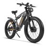 RICH BIT C01 750 Вт*2 Двойной мотор Вездеходный Электровелосипед Аккумулятор 48 В 20 Ач 26*4,0-дюймовые Толстые Шины Для Взрослых Внедорожный Электро Горный Велосипед