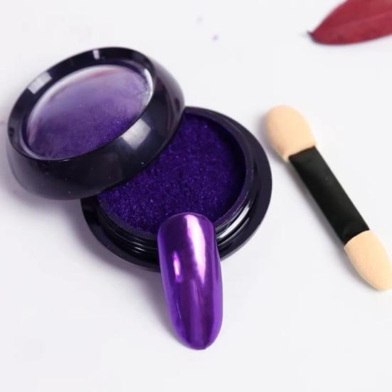 2ml Super Shine Ultra Thin Metallic Mirror Nail Art Powder Manicure Decoration