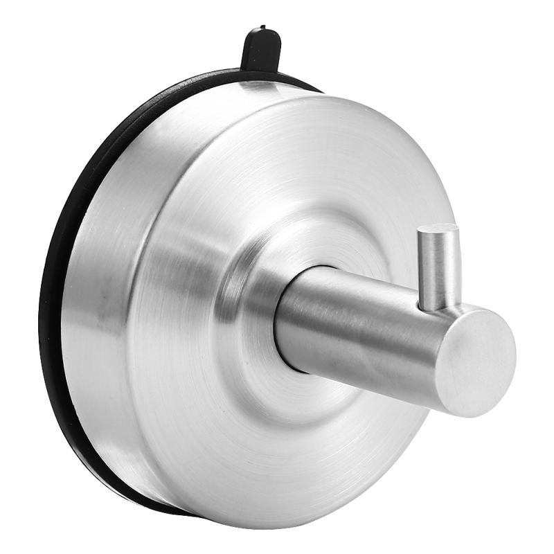 Мощная вакуумная присоска Вешалка Крючок из нержавеющей стали Держатель для полотенец для ванной и кухни и окна