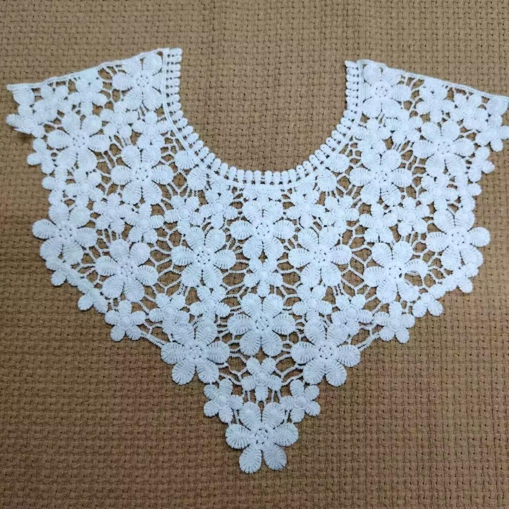 Кружевная ткань Кружевной вырез Элегантный фальшивый вырез Воротник Креативный вырез с прорезями Фотография