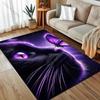 1 шт. Ковер с фиолетовым сном, с рисунком кота-бабочки, для спальни, гостиной, прикроватный, под диван, напольный коврик, современный домашний декор, ковер для зоны