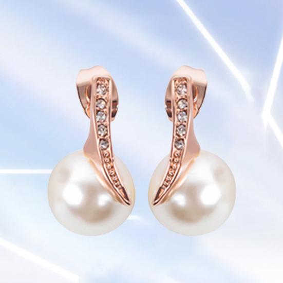 1 комплект, женские серьги, антиаллергенные блестящие серьги с имитацией жемчуга со стразами, комплект ожерелья, подарок