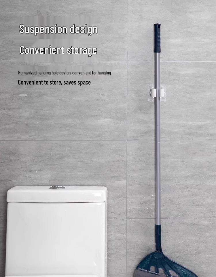 Multi-Purpose Retractable Silicone Broom and Floor Scraper for Indoor Cleaning