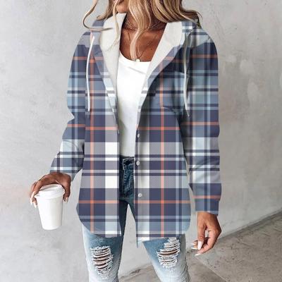 Женское пальто, повседневная и модная композитная толстая и теплая куртка с капюшоном и принтом