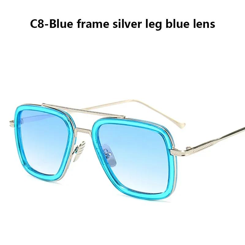 Роскошные мужские солнцезащитные очки в стиле стимпанк, солнцезащитные очки Tony Stark Iron Man, винтажные металлические очки, солнцезащитные очки в стиле стимпанк Uv400 для мужчин Gafas