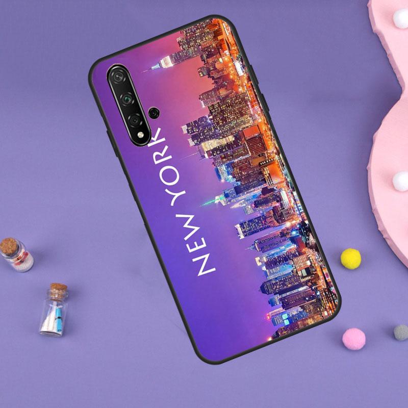 New York City Case For Huawei Nova 10 9 SE 11 Pro 11i 8i 7i 3i Y60 Y61 Y70 Y90 Y91 P20 P40 P30 Lite Cover