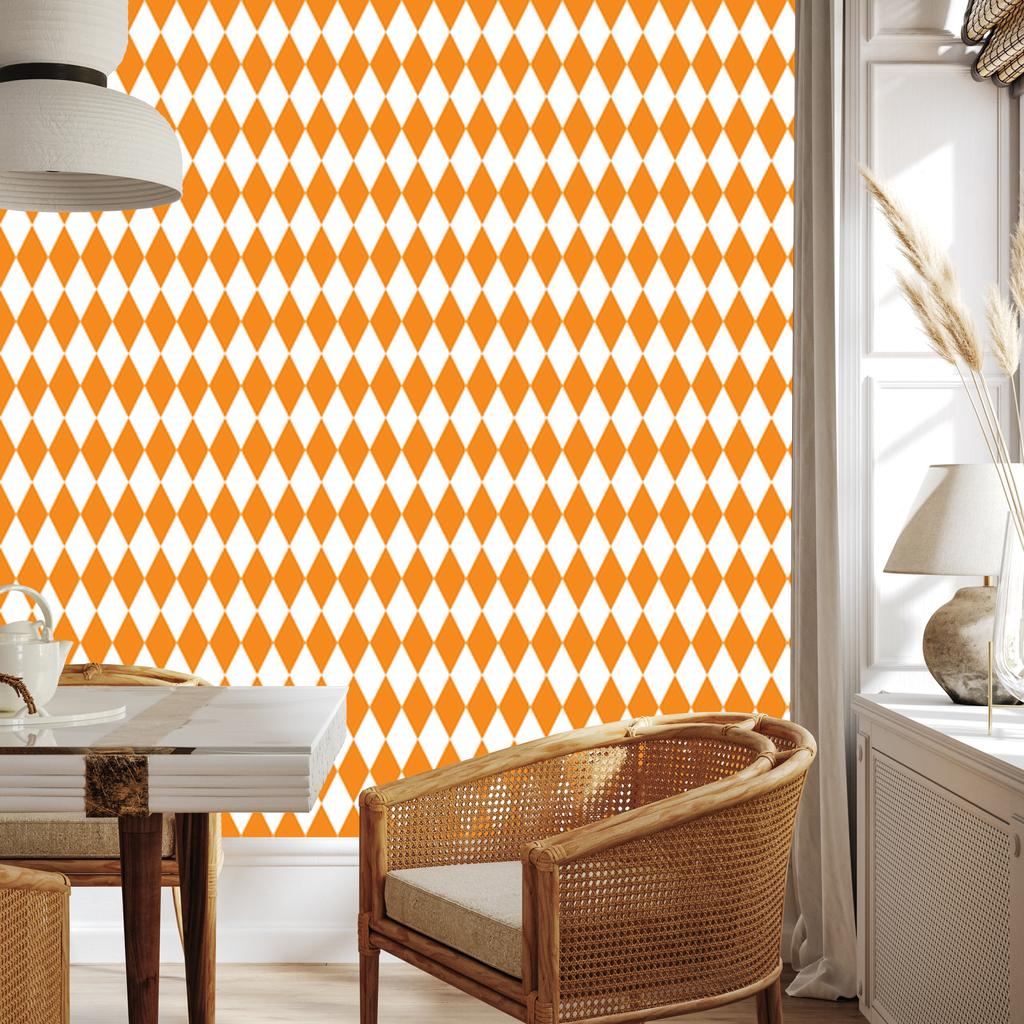 Harlequin Diamonds Wallpaper Gold, White and Cream for Living Room and Bedroom 50x1000