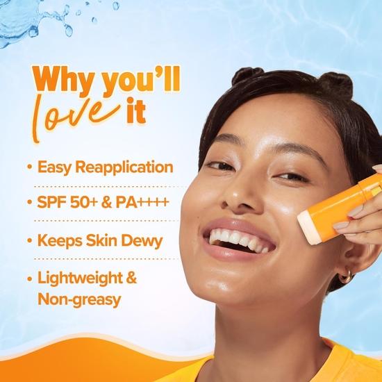 Aqualogica Glow+ Dewy Sunstick с папайей и витамином C - 20 г, Spf 30, Spf 50, все