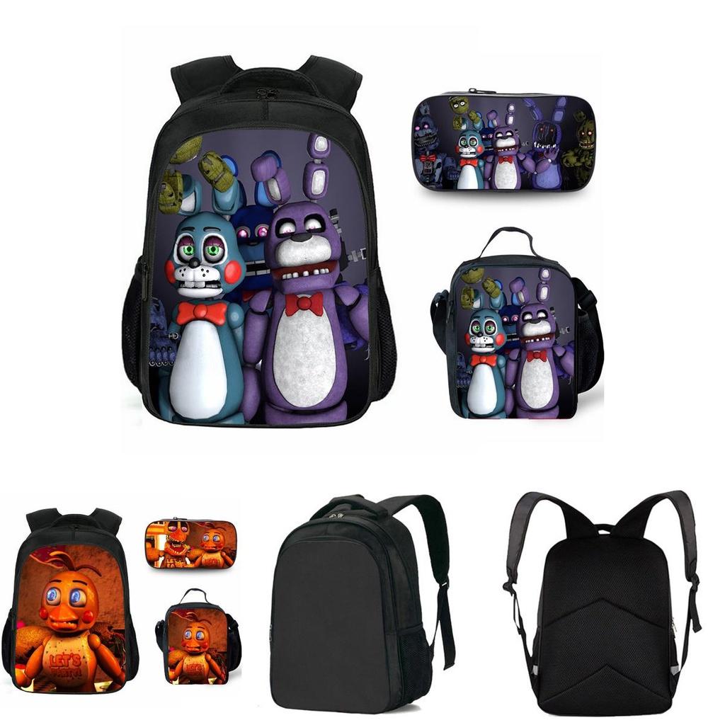Яркий набор рюкзака Five Nights At Freddys с сумкой для ланча и пеналом