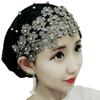 4 Colors Ethnic Women Muslim Solid Color Simple Pullover Lace Breathable Eco-Friendly Headscarf Hat Turban Headwrap Headwear