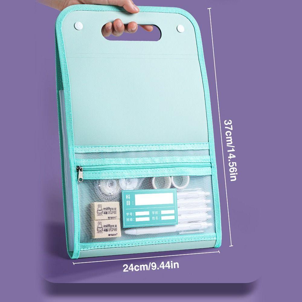 13 Pockets Organ Bag Waterproof Document Bag Creative Envelope Folder  School Office