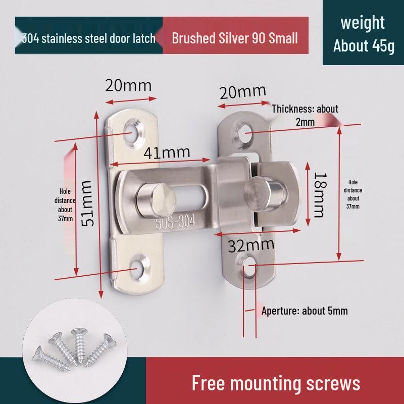 Защелка для раздвижной двери в старинном стиле без сверления и противоугонный болт