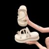 Fashion 7cm Wedge Beach Slippers for Women Summer Non Slip Platform Sandals Woman Open Toe Comfortable Female Clip Toe Flip Flops 2024