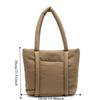 Nylon Large Capacity Handbag with Compartments Puffer Carryall Bag Casual Shoulder Bag  Women