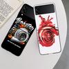 Car Parts Auto Mechanic Phone Case For Samsung Z Flip 7 6 5G Galaxy Z Flip 5 4 3 Black Hard Cell Cover Luxury PC Shell Coque