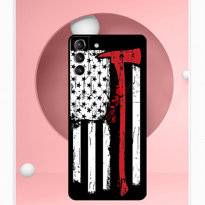 Firefighter Heroes Fireman Case For Samsung Galaxy S22 S23 S24 Ultra Note 20 10 S8 S9 S10 Plus S21 S20 FE Soft Cover
