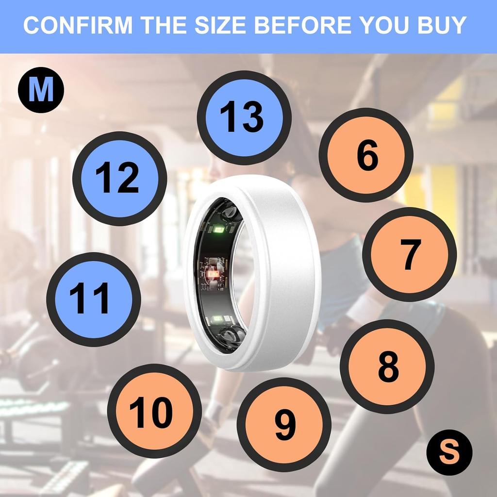 6 шт. Защитное кольцо Smart Ring, совместимое с Oura Ring Gen 3 / Samsung Galaxy Ring, Силиконовое кольцо-чехол для тренировок, Модные узоры -