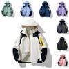 Mens Women Waterproof Outdoor Hiking Walking Classic Jacket Coat Softshell Jacket
