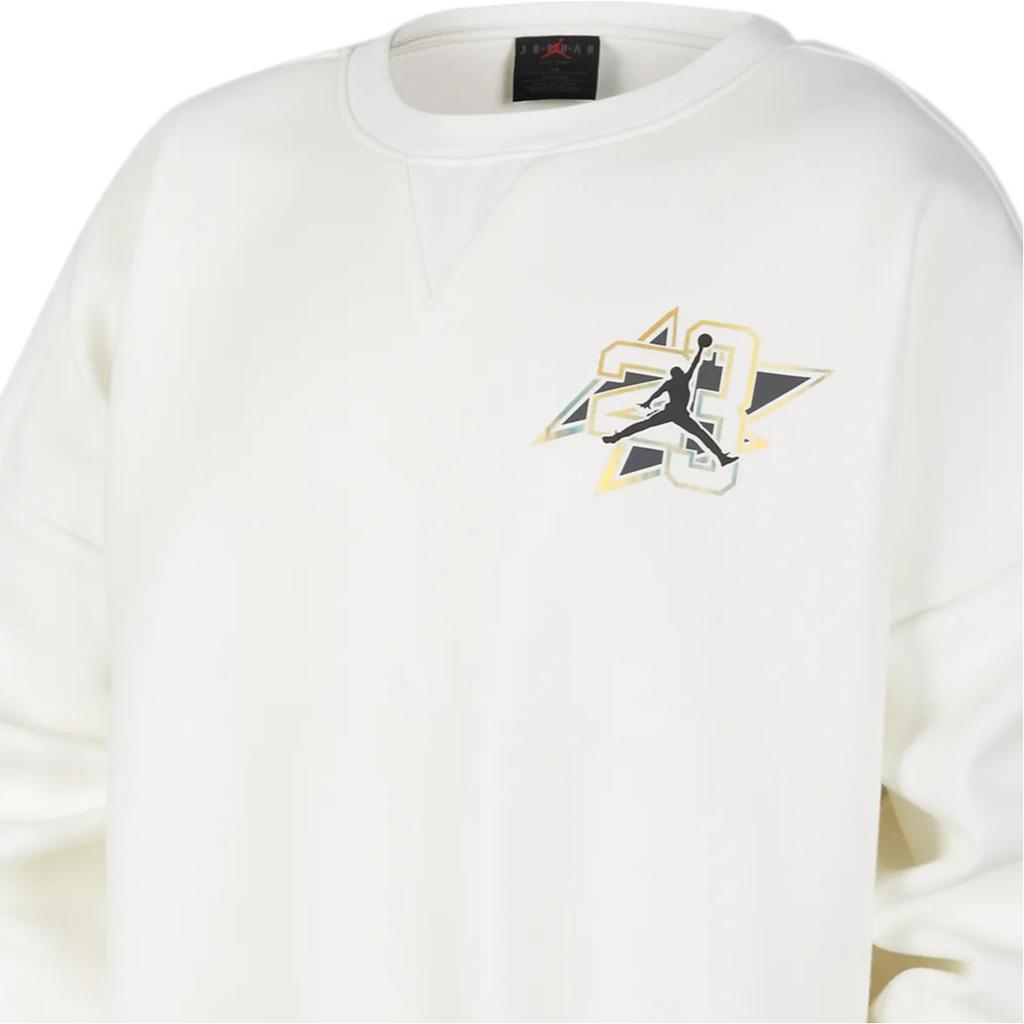 Jordan Повседневная толстовка с длинным рукавом Take Flight Snap Crew Neck Детская толстовка Sail FZ1950-133