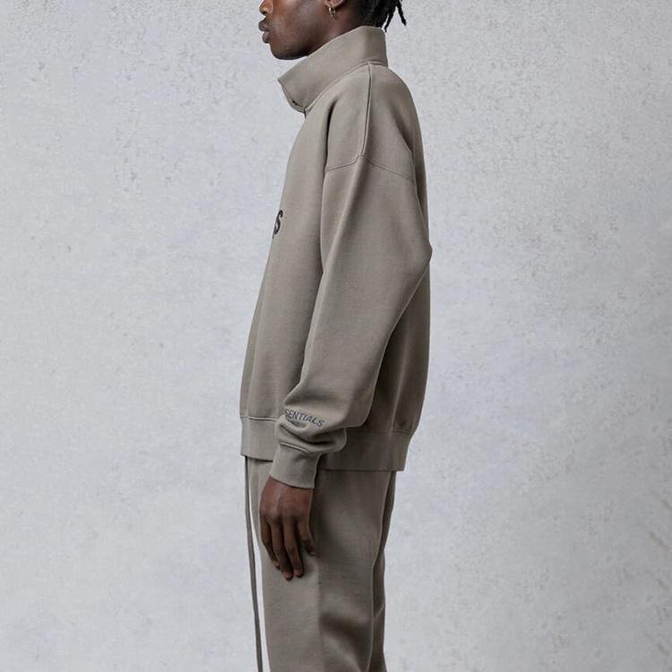 Fear of God Essentials FW20 Half Zip Sweatshirt 'Taupe' Men's FOG-FW20-209