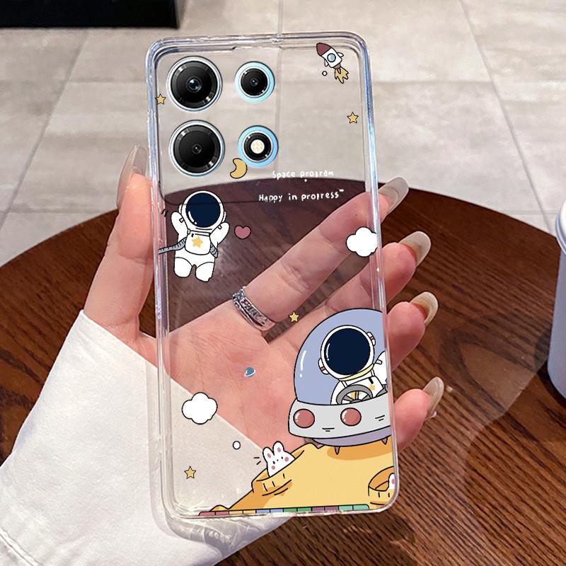 Чехол для Infinix Note 30 X6833B X6716B X6711 Note30 5G Милый прозрачный мягкий ТПУ чехол для телефона с мультяшным рисунком Для Infinix Note 30 Чехол