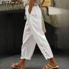Women's Fashion Casual Solid Color Print Pants & Capris