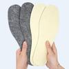 Multi-Functional Soft Sweat-Absorbent 2Pairs Breathable Thickened Warm Full Cushion Sports Felt Insole Can Be Cut Wool Insole