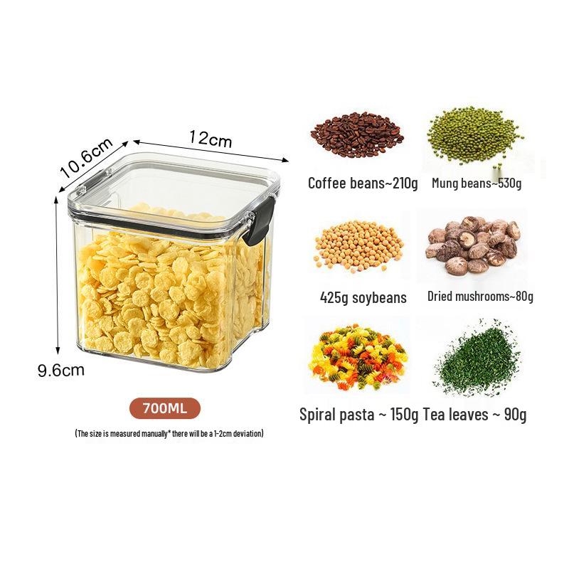 Герметичная банка, защищенная от влаги, для хранения сухих продуктов, сухофруктов и зерна