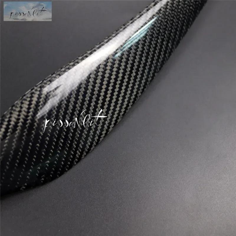 Аксессуары для стайлинга автомобиля, настоящие углеродные волокна, фары, брови, веки, отделка для 2005 - 2011 BMW E90 E91 4DR, наклейки на автомобиль, высокие