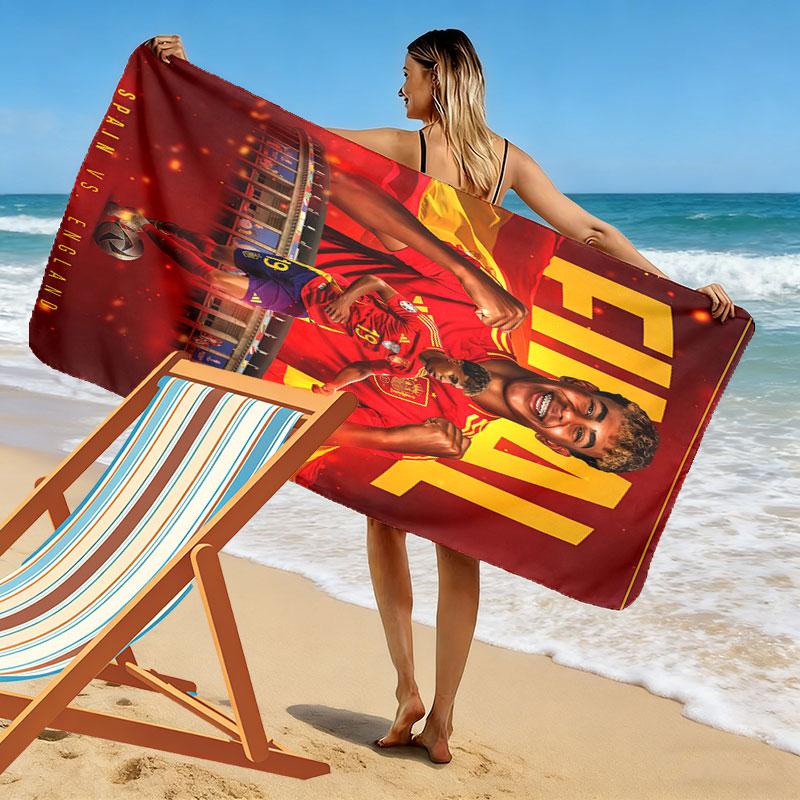Lamine Yamal Hero Beach Towel, Large Soft Quick Dry Towel for Beach Camping Swimming