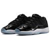 Air Jordan 11 Retro Low GS низкие баскетбольные кроссовки черные белые с круглым носком на шнуровке унисекс FV5121-004