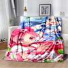 This 3D printed Pretty Cure soft plush blanket is made of flannel and is suitable for use in living rooms, bedrooms, beds, sofas
