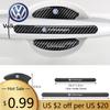 Для VOLKSWAGEN VW Защитная наклейка от столкновений на ручку двери из ПУ Для Volkswagen Golf 5 6 7 Charang Beetle Beetle Arteon L