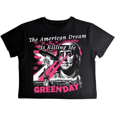 Женский укороченный топ Green Day: Американская мечта (Маленький)