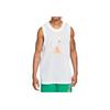 Jordan Баскетбольный жилет с логотипом из дышащей сетки, мужские топы, белый цвет DQ5867-100