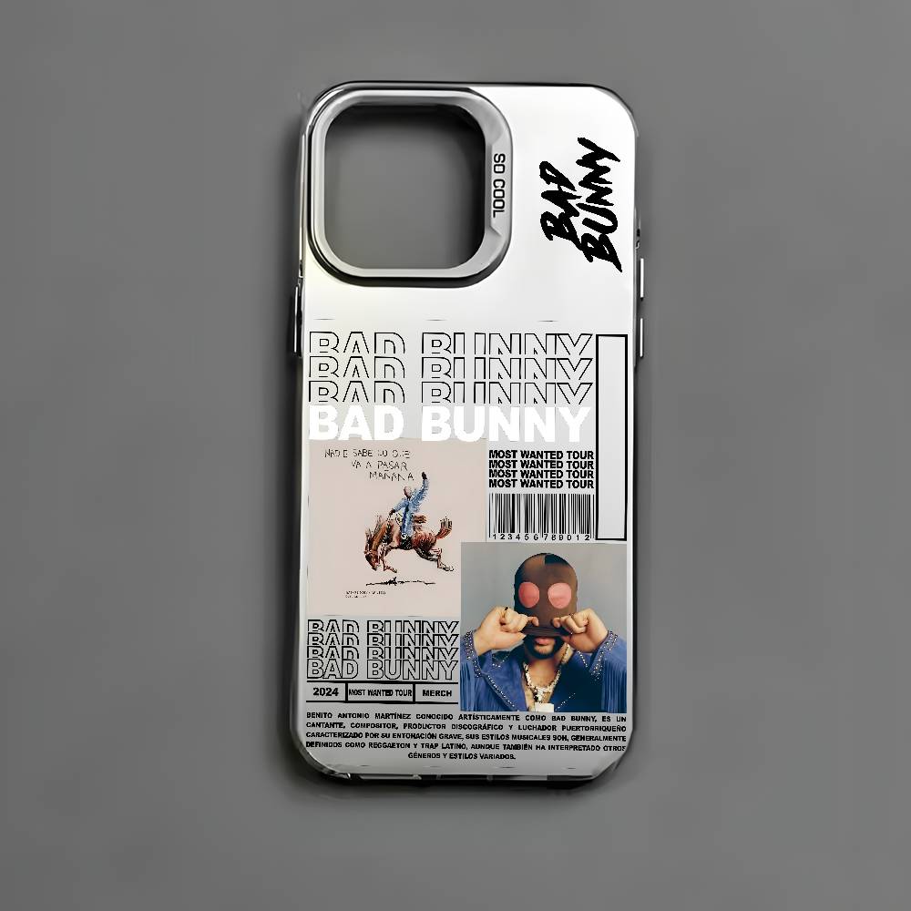 B-Bad Bunny Art Album Phone Case For iPhone 17 16e 16 15 14 13 12 11 mini Pro Max X XR XSMAX 8 7 Air Plus Anti Fall Matte Cover