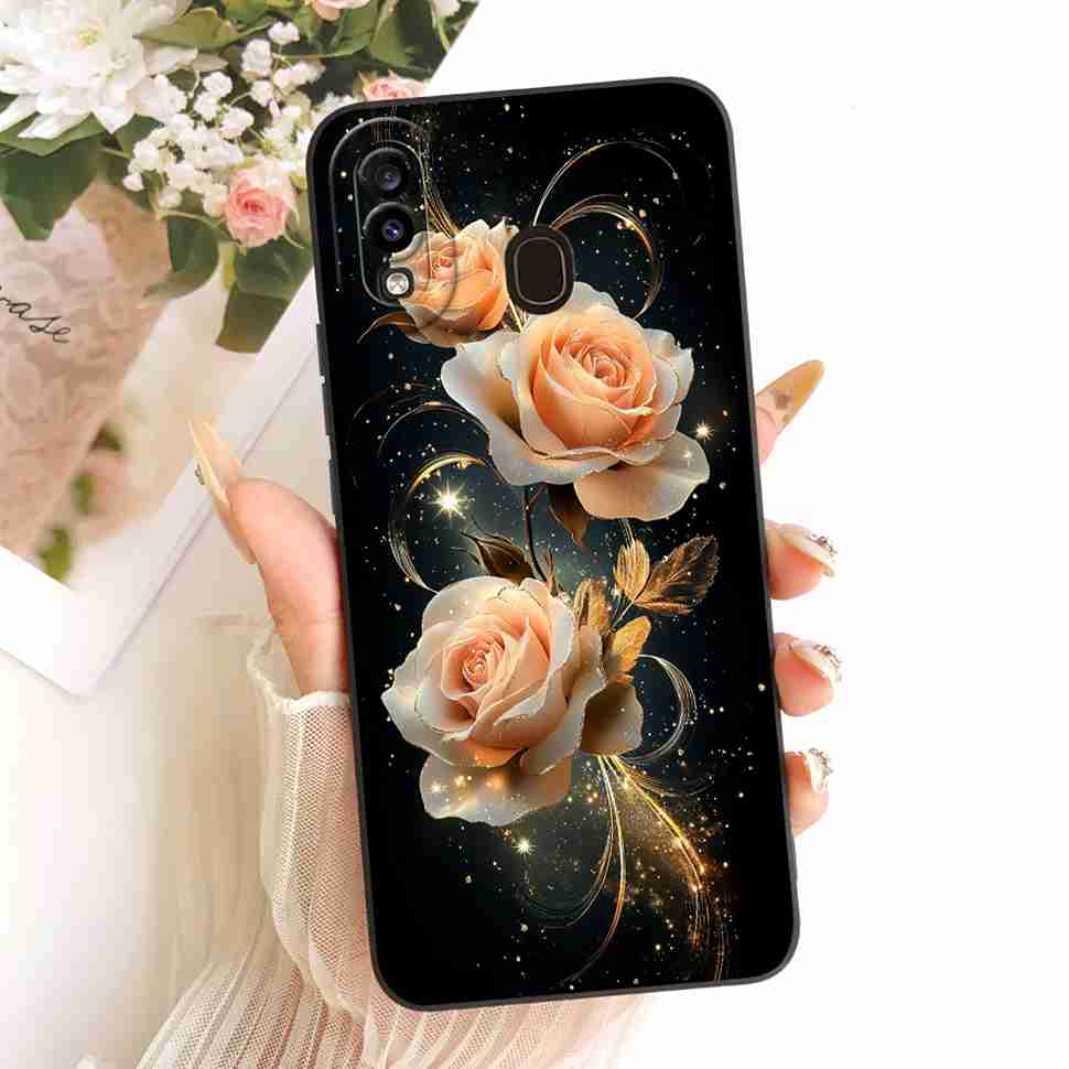 Чехол с цветочным рисунком для Samsung Galaxy A20s A20 A20e Роскошные чехлы для девочек для Samsung A20 A 20 s 20e A20s Мягкий Funda