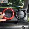 ABS Car Air Conditioning Vent Outlet Decoration Ring Cover Stickers Frame For Suzuki Jimny  Up Car Interior