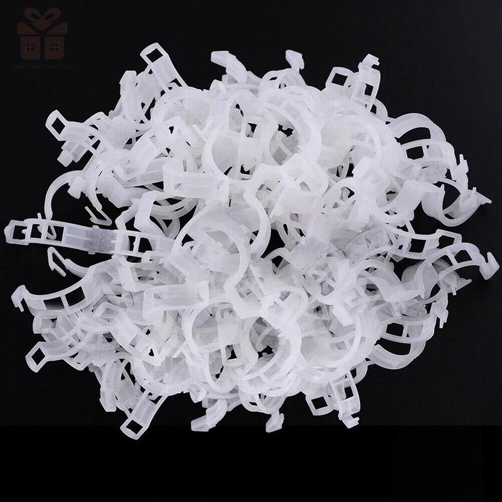150/50Pcs Plastic Plant Support Clips Reusable Plant Vine Protection Grafting Fixing Tool for Vegetable Tomato Garden Supplies
