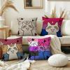 Милая звезда flg Кот наволочка Подушка чехол Декорация Комната Дом Диван гостиная Офис Авто Нордическая простота