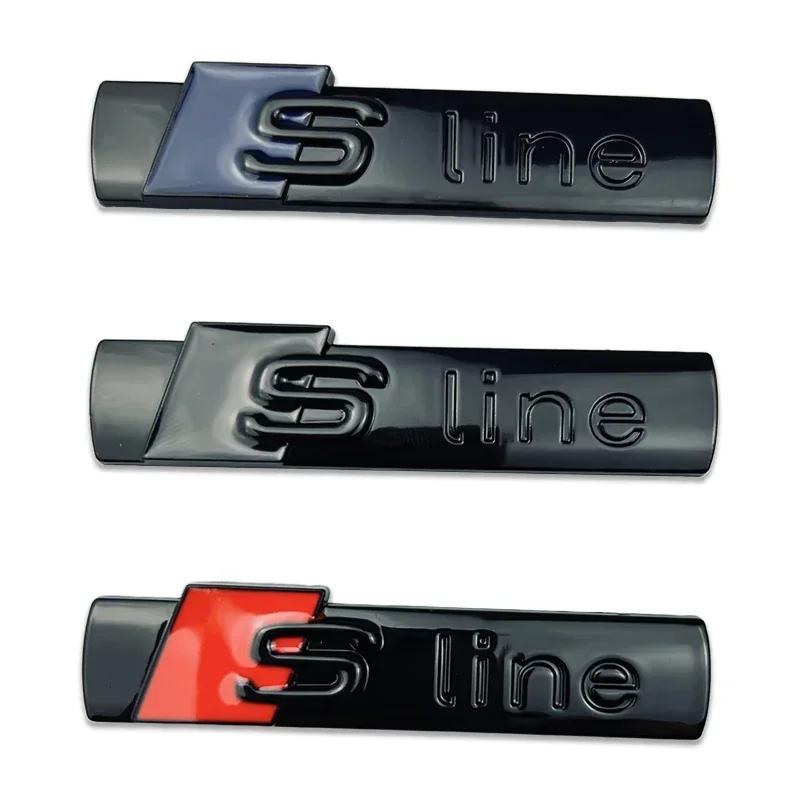 7.2cm Metal Car Badge Refitting Emblem for S8 Sline A6 A3 A4 A5 A8 S3 S4 S5 S6 S7 S8 SQ5 SQ7 Q5 Q7 Q8 RS3 RS4 RS5 3d Sticker8S