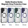 Кросс-платформенный Чехол-магнит Battle Shadow для Samsung S26 Ultra Galaxy A56 A16 - Ударопрочный CD-узор и Защита
