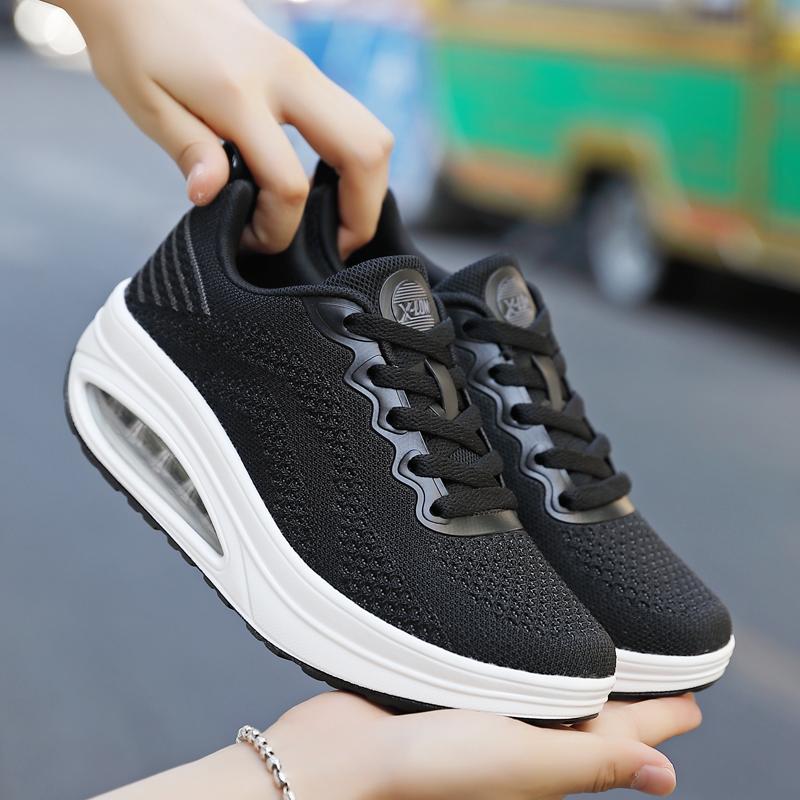 TUINANLE Женские кроссовки на толстой подошве, спортивная обувь, повседневная обувь на сетчатой платформе