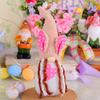 Easter Dwarf Doll Ornament Rabbit Ears Elf Faceless Old Man Window Table Decorations